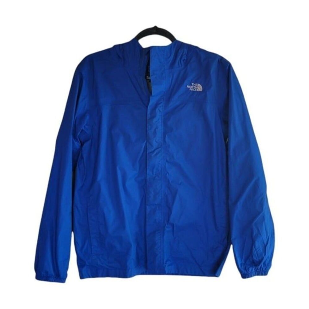 The North Face Boys Windbreaker Blue XL Full Zip Hooded Jacket